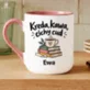 Kubek Personalizowany Na Dzień Nauczyciela Prezent Dla Nauczyciela Kobiety: Kreda, Kawa, Cichy Cud