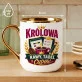 Kubek Z Nadrukiem Dla Koleżanki Z Pracy Prezent Dla Kobiety: Królowa Kawy Tabel I Cudów Kubek Z Nadrukiem Dla Koleżanki Z Pracy Prezent Dla Kobiety: Królowa Kawy Tabel I Cudów