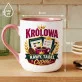 Kubek Z Nadrukiem Dla Koleżanki Z Pracy Prezent Dla Kobiety: Królowa Kawy Tabel I Cudów Kubek Z Nadrukiem Dla Koleżanki Z Pracy Prezent Dla Kobiety: Królowa Kawy Tabel I Cudów