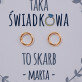Taka świadkowa to skarb - Pozłacane kolczyki kółka
