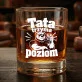 Szklanka Do Whisky Na Dzień Ojca Prezent Dla Taty Mężczyzny: Tata Trzyma Poziom