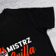 Tata mistrz grilla - Czarna koszulka męska