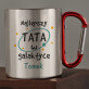 Tata w galaktyce - Kubek metalowy z karabińczykiem Tata w galaktyce - Kubek metalowy z karabińczykiem