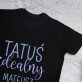 Tatuś idealny - Czarna koszulka męska