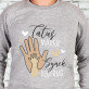 Tatuś, synek - Bluza męska bez kaptura