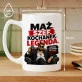 Kubek Z Nadrukiem Dla Męża Prezent Na Rocznicę Ślubu Dla Mężczyzny: Szef Kochanek Legenda Kubek Z Nadrukiem Dla Męża Prezent Na Rocznicę Ślubu Dla Mężczyzny: Szef Kochanek Legenda