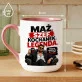 Kubek Z Nadrukiem Dla Męża Prezent Na Rocznicę Ślubu Dla Mężczyzny: Szef Kochanek Legenda Kubek Z Nadrukiem Dla Męża Prezent Na Rocznicę Ślubu Dla Mężczyzny: Szef Kochanek Legenda