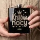 Piersiówka Z Grawerem Dla Dziewczyny Prezent Na Dzień Dziewczyny Dla Kobiety: Królowa Nocy