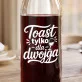 Karafka Do Wina Na Ślub Cywilny Bez Wesela Prezent Dla Pary Młodej Pary: Intymny Toast Typograficzny