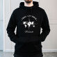Travel hoodie - Bluza męska czarna z kapturem