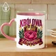 Kubek Z Nadrukiem Na Dzień Kobiet Prezent Dla Kobiety Kobiety: Królowa Z Charakterem Kubek Z Nadrukiem Na Dzień Kobiet Prezent Dla Kobiety Kobiety: Królowa Z Charakterem