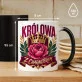 Kubek Z Nadrukiem Na Dzień Kobiet Prezent Dla Kobiety Kobiety: Królowa Z Charakterem Kubek Z Nadrukiem Na Dzień Kobiet Prezent Dla Kobiety Kobiety: Królowa Z Charakterem