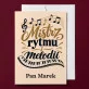 Kartka Personalizowana Dla Nauczyciela Muzyki Prezent Na Dzień Nauczyciela Dla Mężczyzny: Mistrz Rytmu I Melodii
