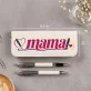 Zestaw Pióro i Długopis w Etui Na Dzień Matki Prezent Dla Mamy Kobiety: Retro Mama Maskotka
