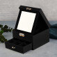 Twoje imię elegant - Szkatułka czarna z lusterkiem