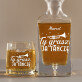Ty grasz, ja tańczę - Zestaw Grawerowana Karafka I Szklanki Do Whisky