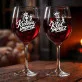 Dwa Kieliszki Do Wina Dla Młodych Prezent Na Ślub Dla Pary: Królewska Para Dwa Kieliszki Do Wina Dla Młodych Prezent Na Ślub Dla Pary: Królewska Para