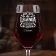 Mega Kieliszek Do Wina z Grawerem Na 18 Urodziny Prezent Dla Mężczyzny: Jam Jest Legenda 18 Mega Kieliszek Do Wina z Grawerem Na 18 Urodziny Prezent Dla Mężczyzny: Jam Jest Legenda 18