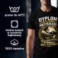 Koszulka Męska Dla Absolwenta Prezent Dla Mężczyzny: Dyplom Zdobyty