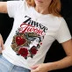 Koszulka Damska Biała Dla Dziewczyny Prezent Na Dzień Dziewczyny Dla Kobiety: Zmysłowa Elegancja