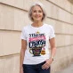 Koszulka Damska Biała Dla Kobiety Prezent Dla Kobiety: Humorystyczna Typografia