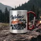 Kubek Metalowy z Karabińczykiem Dla Motocyklisty Prezent Dla Mężczyzny: Chibi Motocyklowa Kubek Metalowy z Karabińczykiem Dla Motocyklisty Prezent Dla Mężczyzny: Chibi Motocyklowa