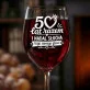 Kieliszek Do Wina Na 50 Rocznicę Ślubu Prezent Dla Kobiety: 50 Lat Razem - Grawer Kieliszek Do Wina Na 50 Rocznicę Ślubu Prezent Dla Kobiety: 50 Lat Razem - Grawer