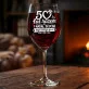 Kieliszek Do Wina Na 50 Rocznicę Ślubu Prezent Dla Kobiety: 50 Lat Razem - Grawer Kieliszek Do Wina Na 50 Rocznicę Ślubu Prezent Dla Kobiety: 50 Lat Razem - Grawer