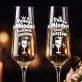 Dwa Kieliszki Do Szampana Dla Pary Młodej Prezent Na Ślub Dla Pary: Toastowa Para Młoda Dwa Kieliszki Do Szampana Dla Pary Młodej Prezent Na Ślub Dla Pary: Toastowa Para Młoda