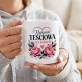 Kubek Z Nadrukiem Dla Teściowej Prezent Na Dzień Mamy Dla Kobiety: Najlepsza Teściowa Kwiaty Kubek Z Nadrukiem Dla Teściowej Prezent Na Dzień Mamy Dla Kobiety: Najlepsza Teściowa Kwiaty