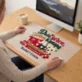 Podkładka Na Biurko 40x60cm Na Święta Prezent Dla Pary: Dwa Serca, Jedna Kanapa