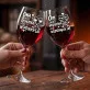Dwa Kieliszki Do Wina Na 45 Rocznicę Ślubu Prezent Na Walentynki Dla Pary: 45 Lat Razem Duet Dwa Kieliszki Do Wina Na 45 Rocznicę Ślubu Prezent Na Walentynki Dla Pary: 45 Lat Razem Duet