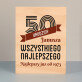 Urodziny wszystkiego najlepszego - Wydruk na drewnie