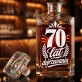 Karafka Do Whisky z Grawerem Na 70 Urodziny Prezent: 70 Lat Dojrzewania Karafka Do Whisky z Grawerem Na 70 Urodziny Prezent: 70 Lat Dojrzewania