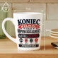 Kubek Z Nadrukiem Na Kawalerski Prezent Dla Mężczyzny: Koniec Wolności Kubek Z Nadrukiem Na Kawalerski Prezent Dla Mężczyzny: Koniec Wolności