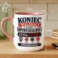 Kubek Z Nadrukiem Na Kawalerski Prezent Dla Mężczyzny: Koniec Wolności Kubek Z Nadrukiem Na Kawalerski Prezent Dla Mężczyzny: Koniec Wolności