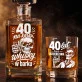 Zestaw Do Whisky Na 40 Urodziny Prezent Dla Mężczyzny: 40 Na Karku, Whisky W Barku Zestaw Do Whisky Na 40 Urodziny Prezent Dla Mężczyzny: 40 Na Karku, Whisky W Barku