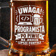 Kufel Dla Programisty Prezent Dla Mężczyzny: Uwaga Programista