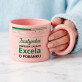 Uwielbia zapach excela - Kubek z okrągłym uchem