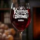 Kieliszek Do Wina z Grawerem Na Zakończenie Zerówki Prezent Dla Kobiety: Królowa Zerówki