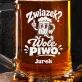 Kufel Personalizowany z Grawerem Dla Singla Prezent Dla Mężczyzny: Wolny Piwosz Retro Kufel Personalizowany z Grawerem Dla Singla Prezent Dla Mężczyzny: Wolny Piwosz Retro