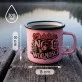 Kubek Emaliowany Na Panieński Prezent Dla Kobiety: Retro Noc Wolności Kubek Emaliowany Na Panieński Prezent Dla Kobiety: Retro Noc Wolności