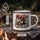 Kubek Emaliowany Na Panieński Prezent Dla Kobiety: Retro Noc Wolności Kubek Emaliowany Na Panieński Prezent Dla Kobiety: Retro Noc Wolności