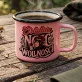 Kubek Emaliowany Na Panieński Prezent Dla Kobiety: Retro Noc Wolności Kubek Emaliowany Na Panieński Prezent Dla Kobiety: Retro Noc Wolności
