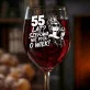 Kieliszek Do Wina Na 55 Urodziny Prezent Dla Kobiety: Szefowa 55 Lat - Grawer Kieliszek Do Wina Na 55 Urodziny Prezent Dla Kobiety: Szefowa 55 Lat - Grawer