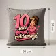 Poduszka Dekoracyjna Na 10 Rocznicę Ślubu Prezent Dla Kobiety: 10 Lat I Brak Reklamacji Poduszka Dekoracyjna Na 10 Rocznicę Ślubu Prezent Dla Kobiety: 10 Lat I Brak Reklamacji