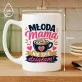 Kubek Z Nadrukiem Dla Młodej Mamy Prezent Na Dzień Mamy Dla Kobiety: Młoda Mama Działa Kubek Z Nadrukiem Dla Młodej Mamy Prezent Na Dzień Mamy Dla Kobiety: Młoda Mama Działa