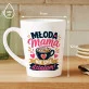 Kubek Z Nadrukiem Dla Młodej Mamy Prezent Na Dzień Mamy Dla Kobiety: Młoda Mama Działa Kubek Z Nadrukiem Dla Młodej Mamy Prezent Na Dzień Mamy Dla Kobiety: Młoda Mama Działa