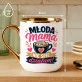Kubek Z Nadrukiem Dla Młodej Mamy Prezent Na Dzień Mamy Dla Kobiety: Młoda Mama Działa Kubek Z Nadrukiem Dla Młodej Mamy Prezent Na Dzień Mamy Dla Kobiety: Młoda Mama Działa