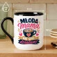 Kubek Z Nadrukiem Dla Młodej Mamy Prezent Na Dzień Mamy Dla Kobiety: Młoda Mama Działa Kubek Z Nadrukiem Dla Młodej Mamy Prezent Na Dzień Mamy Dla Kobiety: Młoda Mama Działa